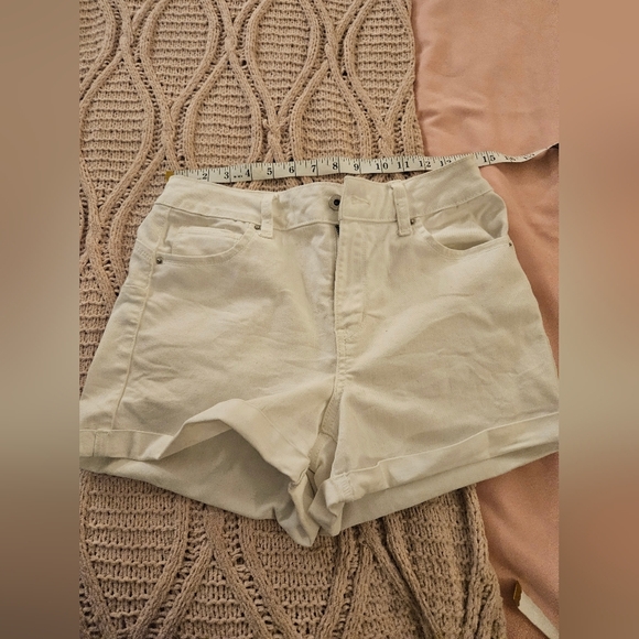 Wax Jean Pants - Wax Jean White High-Waisted Jean Shorts